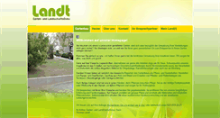 Desktop Screenshot of gartenbau-landt.de